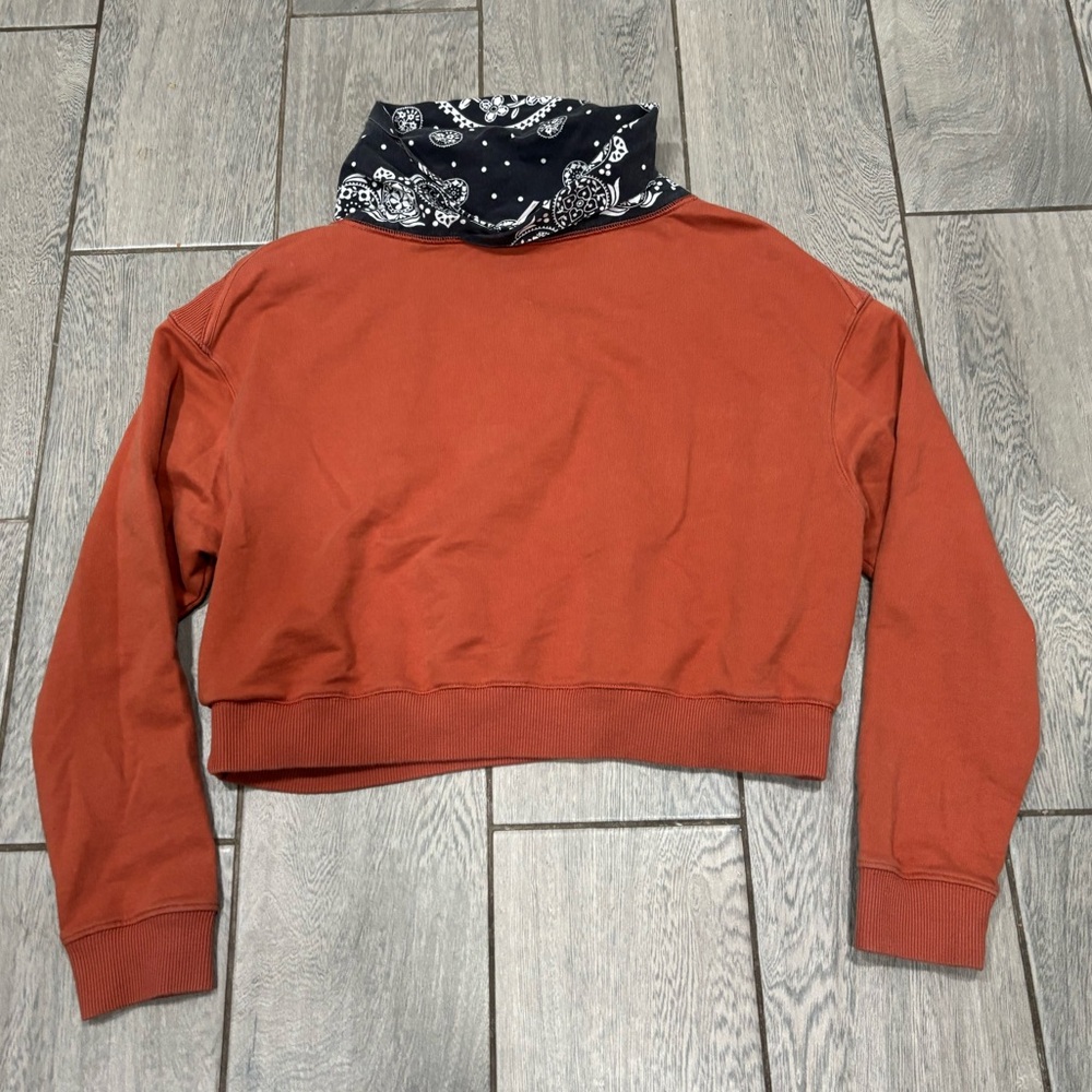Free People James Bandana Print Pullover Adobe in Noble Adobe Size Small - Picture 6 of 6
